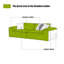 Causeuse-coussin modulable noire en cuir véritable-1112065583