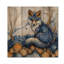 «Night Fox by The Lake Landscape», art mural animal sur bois de pin naturel-240465970