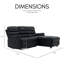Carter 3 Seater Faux Leather Reclining Sofa-872459468