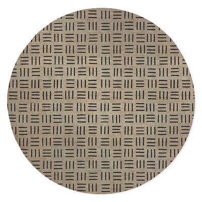 Mud Cloth Low Pile Carpet Straight Round Chair Mat -  KAVKA DESIGNS, MWOMT-17299-5X5-MGT2171