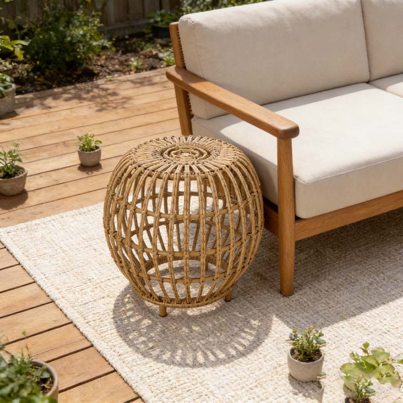 Rattan Side Table