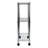 Tadcaster 22.5'' W Metal Height -Adjustable Shelving Unit with Wheels
