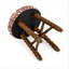 Tabouret de bar rembourré de conception médiévale rétro-364989500