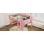 Lit mezzanine avec bureau et tableau noir, conception multifonctionnelle en bois massif-125179380-125179378