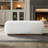 Mundubbera 47" Japandi Style Elegant Modern Boucle Bench