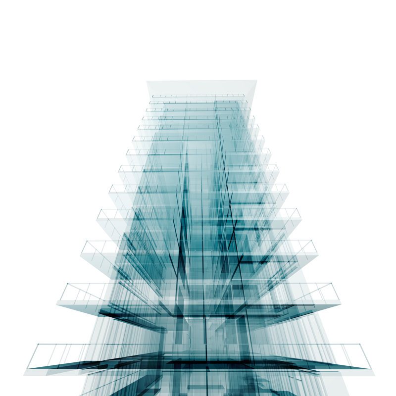 Perspective Office - Wrapped Canvas Print, 30cm H x 30cm W