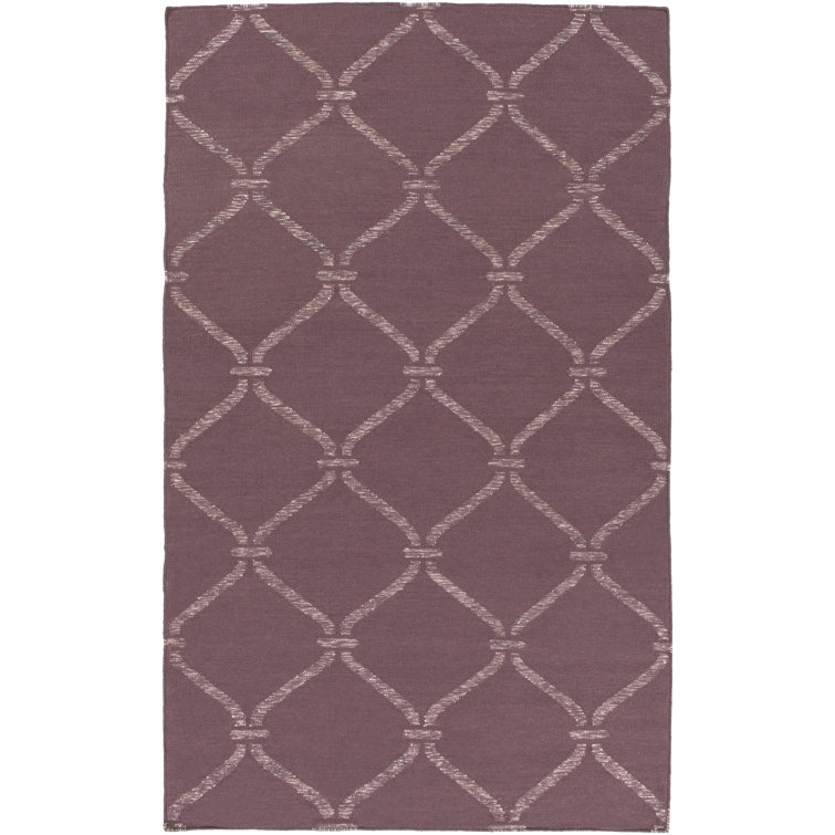 Tapis mauve tissé à la main Pennyfield