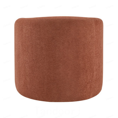 Fauteuil pivotant d'appoint en microfibre rembourré pour un confort optimal, mobilier moderne pour la maison, 1 pièce, style baril