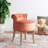 Vanity Solid Wood Accent Stool