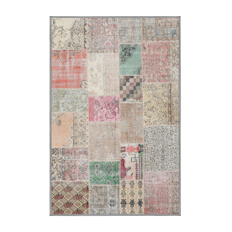 Patchwork Indoor Rug, Rectangle 5' x 7'