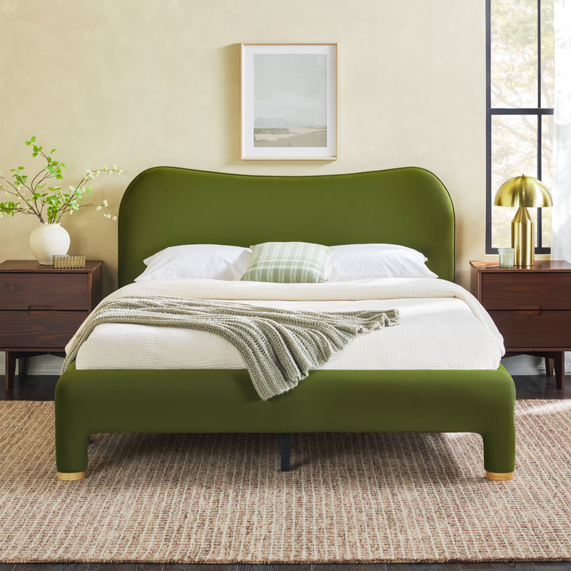 Lit tapissier Sitarski, Grand lit, Vert