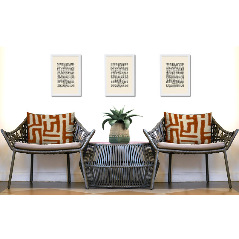 Oreiller réversible intérieur / extérieur Tiwa, 20 po x 14 po, Orange brûlé