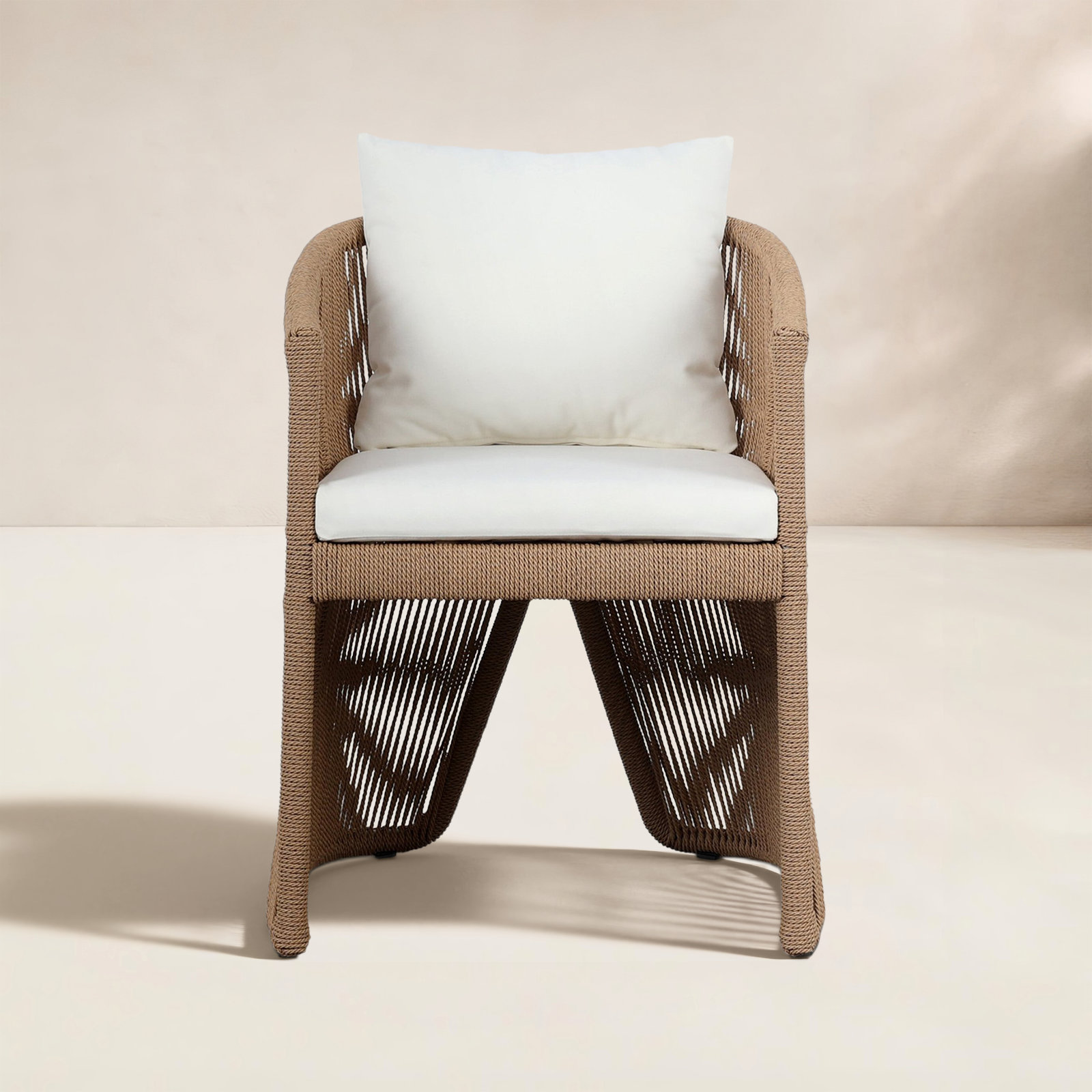 MONDIRA Patio Armchair, Textured Natural