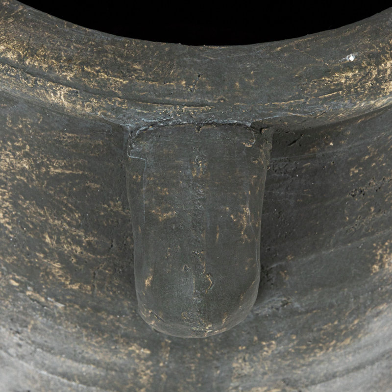 Nonie Terracotta Table Vase, Dark Gray