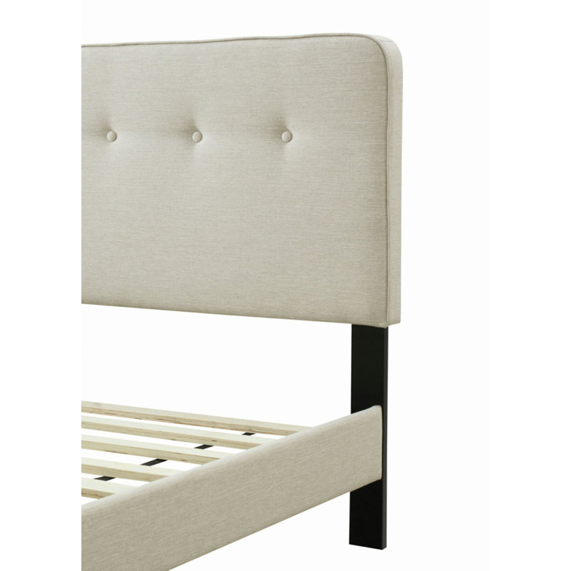 Upholstered Bed In A Box W/ USB, Lit double