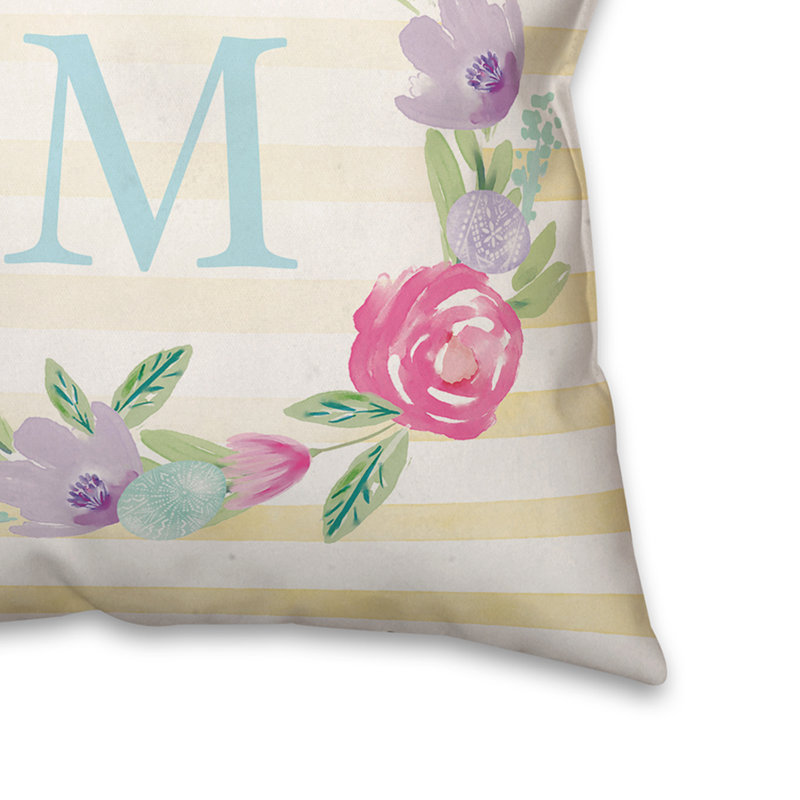 Floral Throw Pillow, Yes
