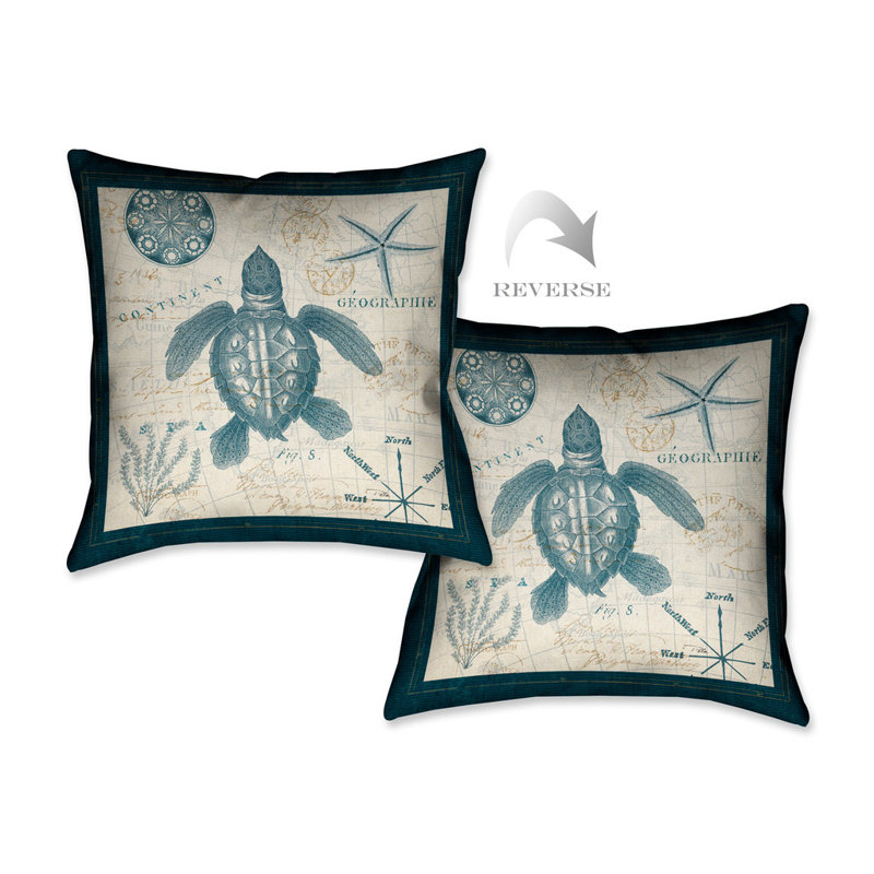 Ocean Life Throw Pillow