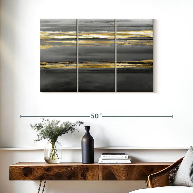 Avery Parallel Lines At Midnight, 24" H x 38" W