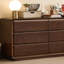 Commode simple en bois de noyer noir
