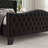 Mieya Velvet Upholstered Platform Bed Frame with Button Tufted Wingback Headboard and Footboard-69652661-90342260