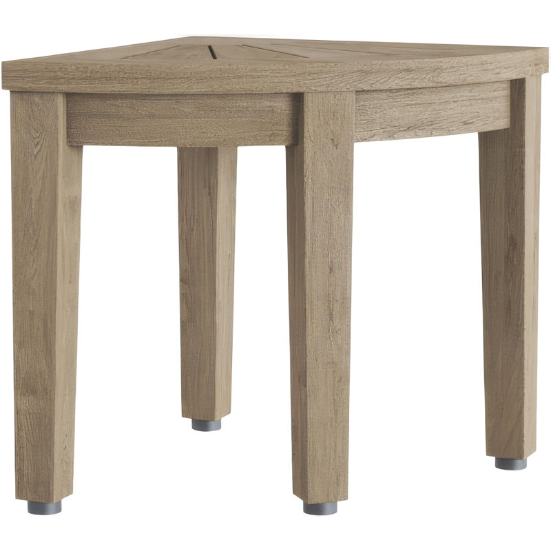 Banc de douche 15,5 "Kai Mist-Shield, Gris, H 21 po x l 15,5 po x P 15,5 po