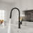 Pull-Down Kitchen Faucet with Dual-Function, Single-Handle Sink Faucet with Swivel Spout-120793562