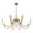 Kiea 12-Light Chandelier in Warm Brass-1345269285-1345269287