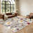 Floral Bee Area Rug, Watercolor Daisy and Lavender Design, Soft Plush Stain Resistant Non-Slip Machine Washable Shag, Indoor Floor Mat for Living Room, Bedroom, Entryway, Home Office Dining Spaces-129764537