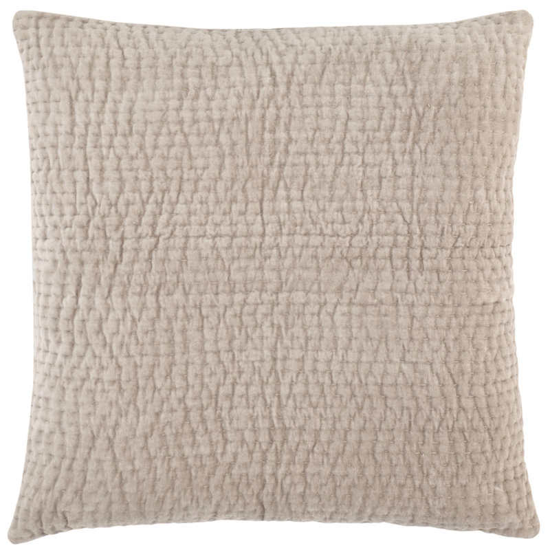 Viola Velvet Quilted Sham, Euro, Gray