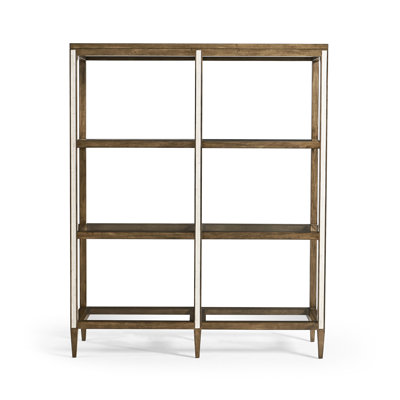 Bibliothèque étagère en bois massif H 64 "x l 52" Jacques