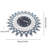 Adalaya Modern 3D Crystal Wall Clock