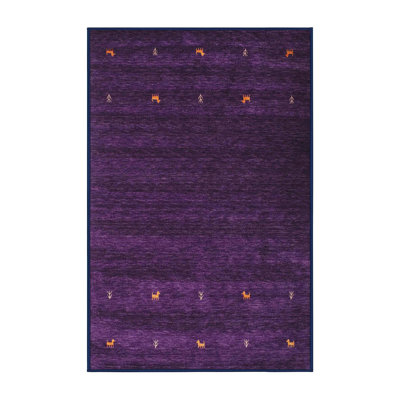 Tapis de zone mauve contemporaine Sutherby