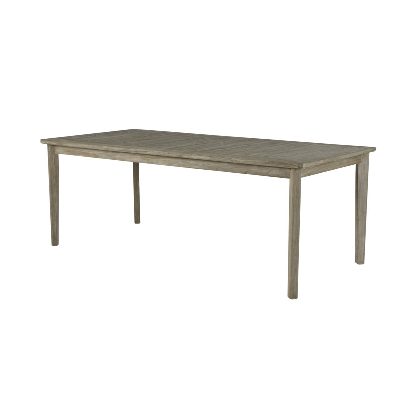 Woodlawn Teak Dining Table, 40" W x 84" L x 31" H, Oyster Teak