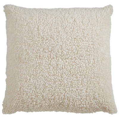 Coussin décoratif en fausse fourrure, housse seulement