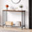 Console Table, Sofa Tables Narrow Entryway Table With Glass Shelf And Metal Frame, 33.5” Behind Couch Table Industrial Hallway Table For Living Room, Foyer, Bedroom, Rustic Grey-1867169873-1867192699-1863214457