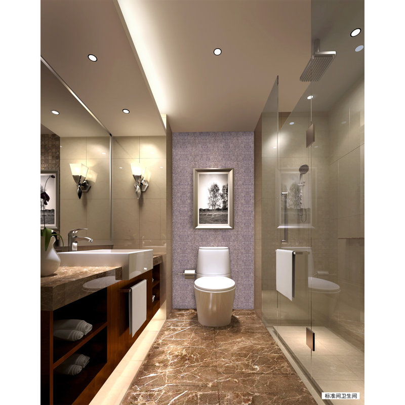 Galaxy 0.3125 in. x 0.3125 in. Iridescent Glass Pressed Edge Tiny Square Mosaic Wall Pool & Floor Tile, Light Purple