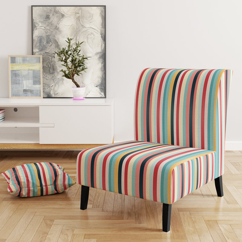 Fauteuil de chambre Boho Rainbow Stripes