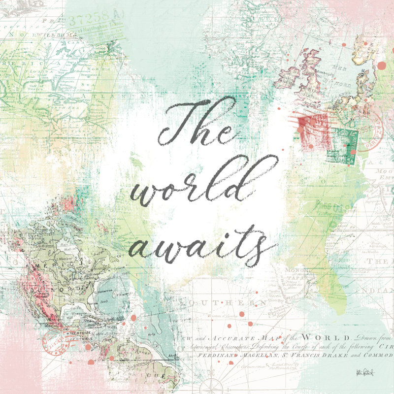 World Adventure IV, 12" H x 12" W x 1.25" D