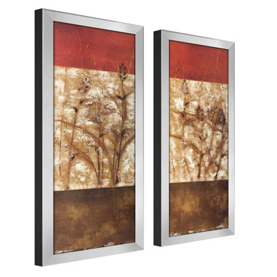 Fresco Framed On Paper 2 Pieces Set