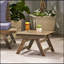 Table d'appoint d'extérieur en bois d'acacia Sedona