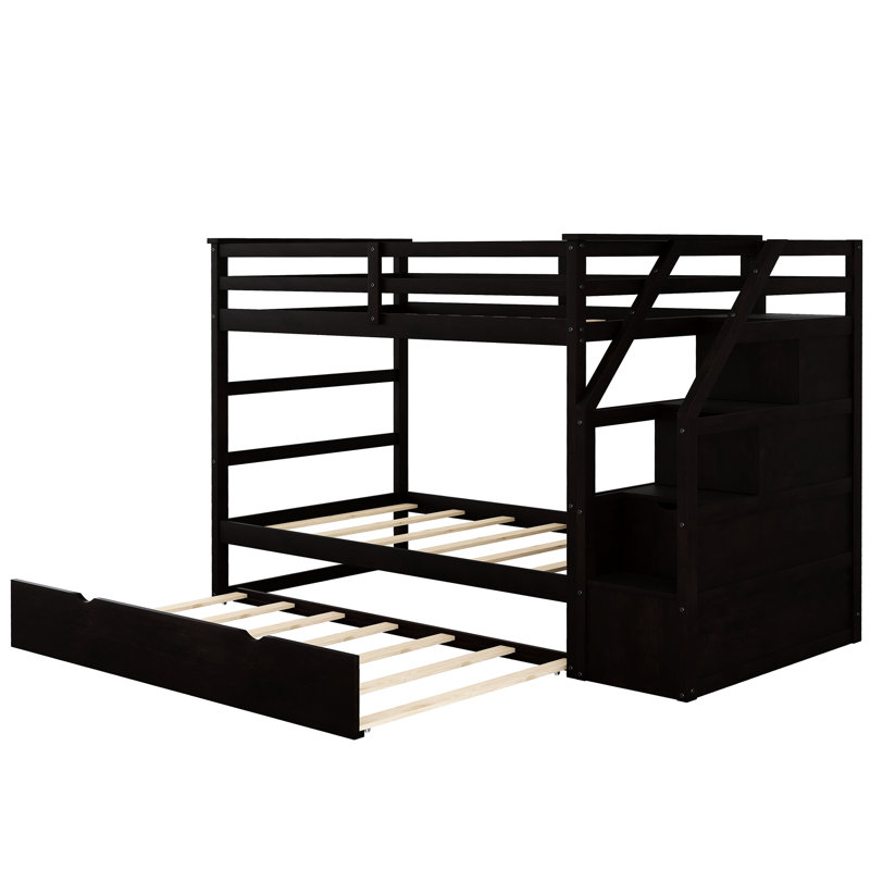 - Lit superposé coloré Twintwin avec lit gigogne et escalier de rangement pratique - idéal pour les petits espaces 3 alertes pratiques,