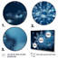 «Blue Snowflake Holiday I - Winter Landscape», art mural-84521856-84521887