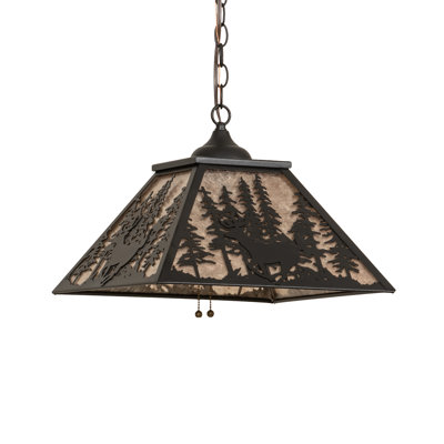 1 - Light Black/Beige Single Pendant