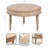 Iqrame Wooden Round Living Room Coffee Table