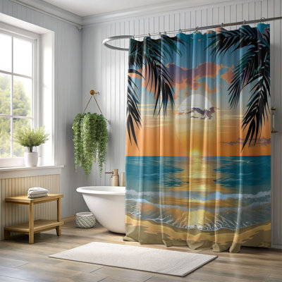 Rideau de douche Coastal Summer - Premium