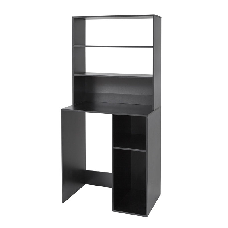 Burdue 33.75'' W Metal Shelving Unit, Black