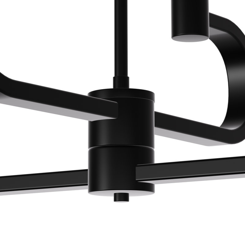 Black Rotating Candle Chandelier