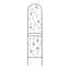 Ensemble de 4 treillis de jardin en métal 86,7 po x 19,7 po antirouille pour plantes grimpantes