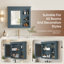 Armoire à pharmacie murale moderne pour salle de bain avec miroir et 3 tablettes ouvertes (meuble-lavabo non inclus).-1308990634