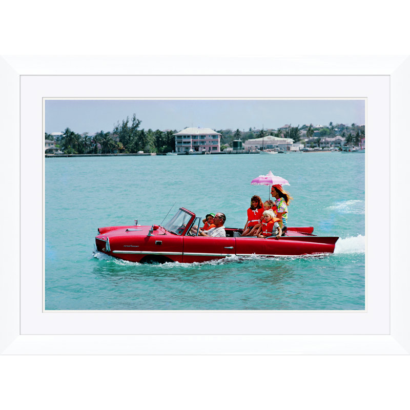 Sea Drive Print by Slim Aarons, White Paper, 30" H x 41" W x 1.5" D